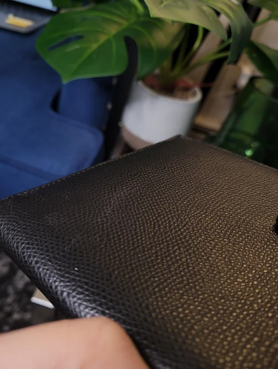 Everlane Black Pebbled Leather The Traveler Large Zippered Wallet Billfold - Picture 16 of 16